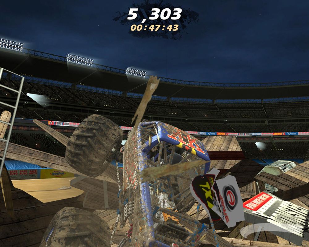 Monster Jam: Path of Destruction with Wheel screenshot 4 for Wii